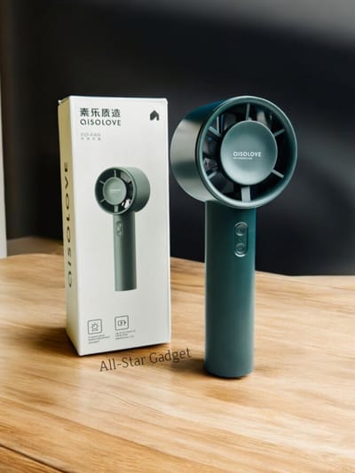 Xiaomi AISOLOVE F01 Handheld Turbo Fan (2000mAh Battery) – Green Color_img_0