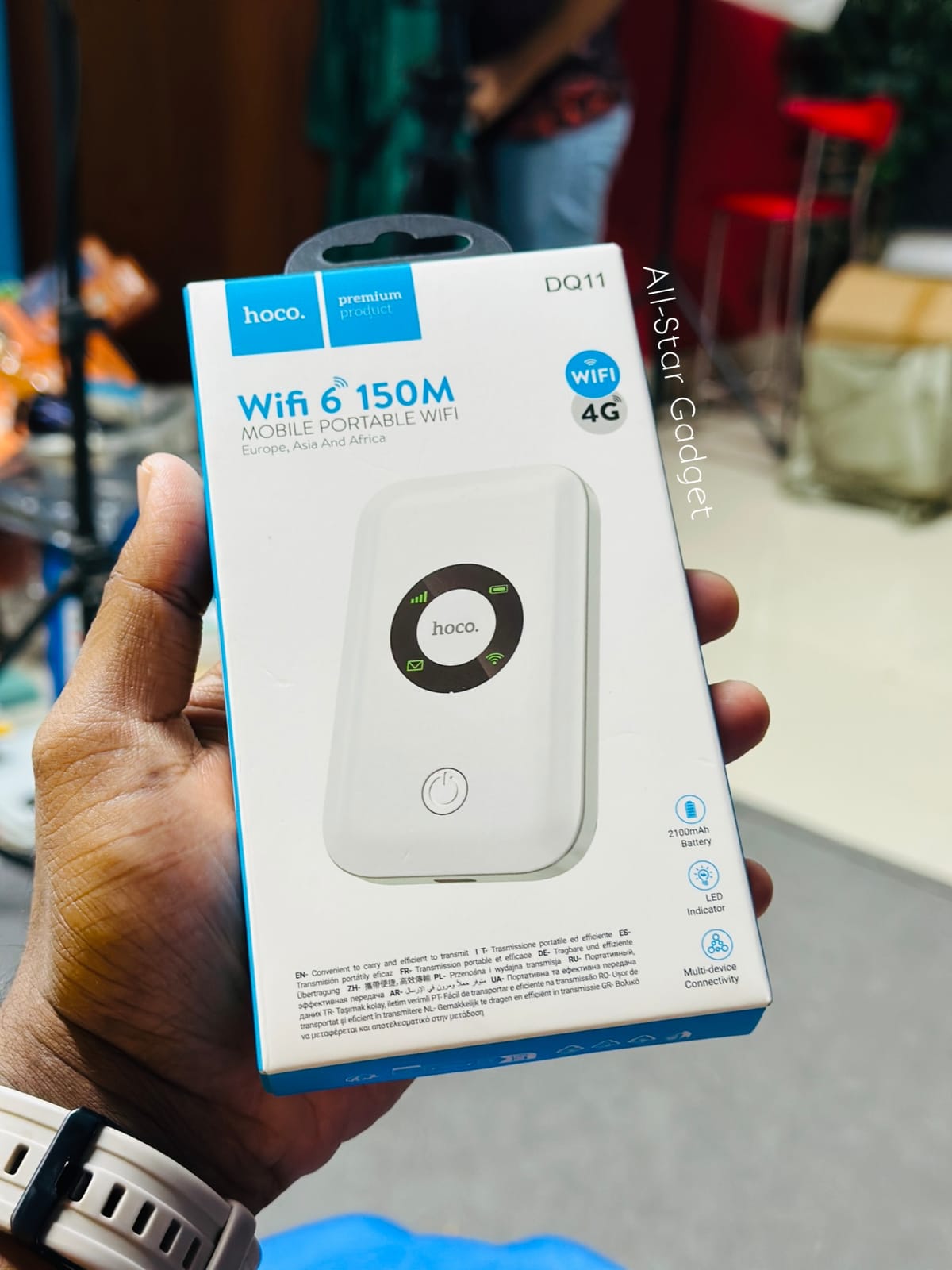 Hoco DQ11 4G Pocket Router WiFi 6