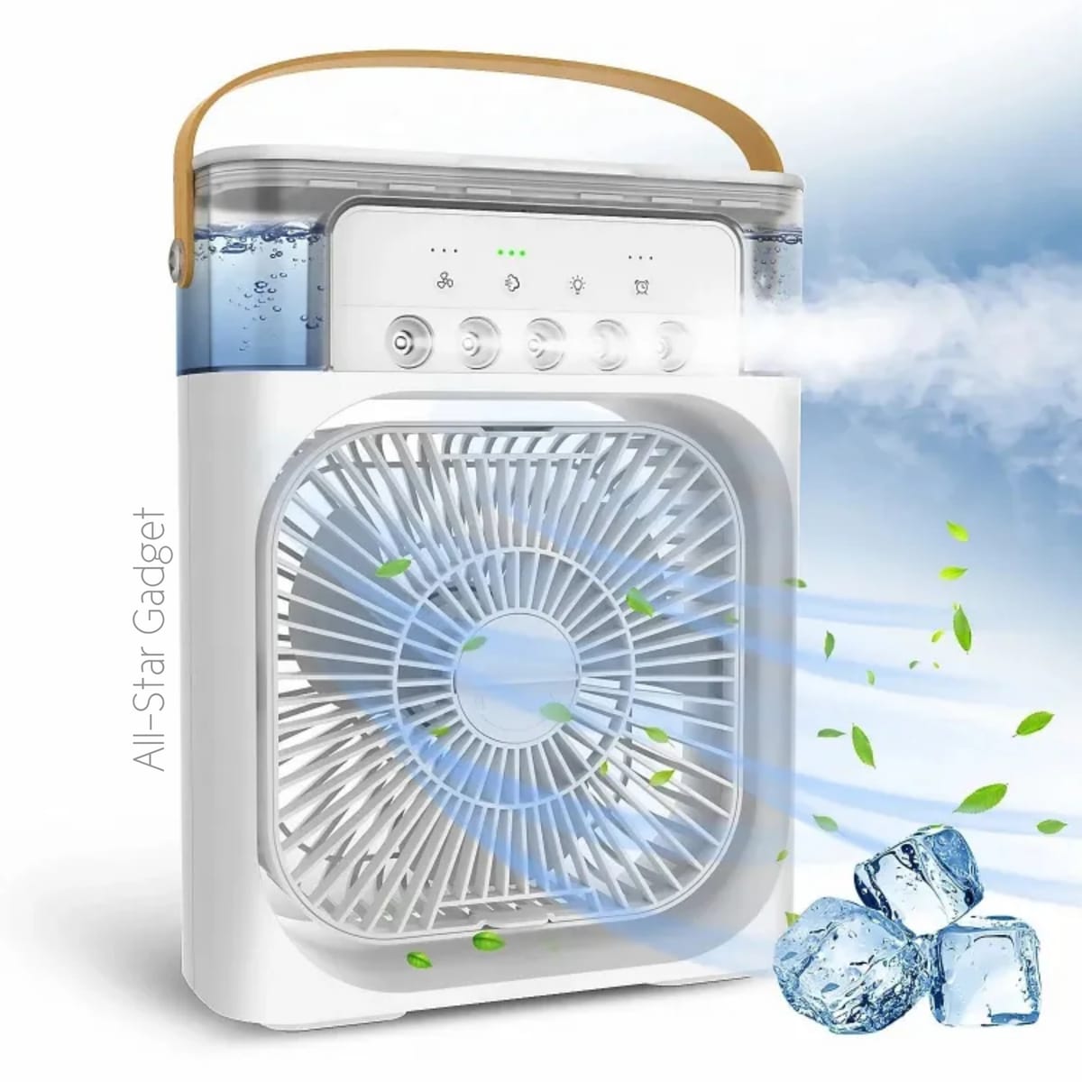 GearUP Air Cooler Fan With Mist Flow – White Color